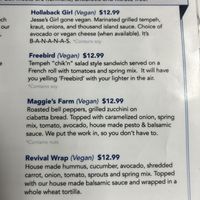 Vegan sandos from the deli   at New Moon Natural Foods in Truckee