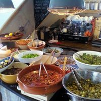 Salad bar at Little Cheese Shop in Tralee