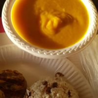 Squash soup at Jungle Juice in Panama City