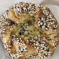 Vegan Jalapeño cheese danish from Split Bakehouse 😍  at Bird Rock Coffee Roasters in San Diego
