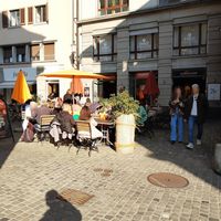 Outdoor seating at Negishi - Niederdorf in Zurich