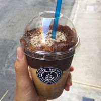 Iced mocha hazelnut with almond milk  at Caffè Berry in Sliema