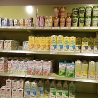 "Dairy" selection at Alnatura in Zurich