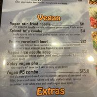 Menu  at Lam's Vietnamese Restaurant in Sioux Falls