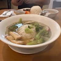 Vegan rice noodle soupp  at Lam's Vietnamese Restaurant in Sioux Falls