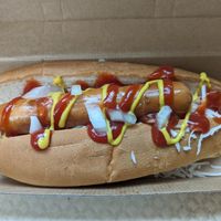 Classic hot dog #Veganuary at Lord of the Fries - King St in Melbourne