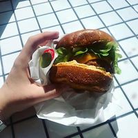 Big spicy with beyond meat at Lord of the Fries - King St in Melbourne