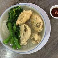 Sliced Vegetarian Fish Noodles  at Lin Lin Vegetarian Delight 霖霖素食 in East Singapore