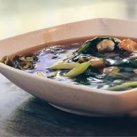 Hor fun in gravy ($4) at Lin Lin Vegetarian Delight 霖霖素食 in East Singapore