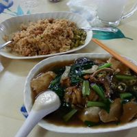 Hor Fun & Tom Yan Fried Rice,  Nice hor fun with wok heat. Tom Yan Fried Rice sour enough and we request no chilli as boss said it will be very spicy. at Lin Lin Vegetarian Delight 霖霖素食 in East Singapore