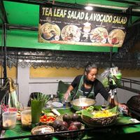 Tea leaf salad (no avocado) for 60baht  at Kwenski's - Food Stall in Pai
