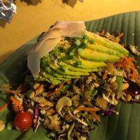 Tea leaf salad - AMAZING!! at Kwenski's - Food Stall in Pai