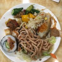 The noodles are really good and also the fake meat at Cǎo Xíng Jū 草行居 in Chiayi