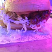 Pulled jackfruit burger with slaw at Upperhand Burgers & Bubble Tea in Swanbourne