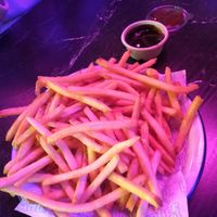 Fries with house made BBQ sauce at Upperhand Burgers & Bubble Tea in Swanbourne