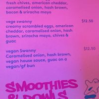 Veg*n breakfast burgers at Upperhand Burgers & Bubble Tea in Swanbourne