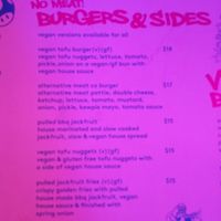 Veg*n menu at Upperhand Burgers & Bubble Tea in Swanbourne
