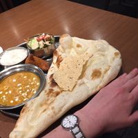 The naan was as big as my forearm! at Sapana in Hiroshima