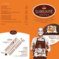 Menu at Djinkoume House in Dakar