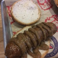 beyond meat brat at Arooga's in Attleboro