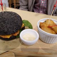 Vegetarian Burger at Veggie Burger by Biocenter in Barcelona