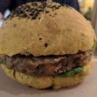 Passion burger at Veggie Burger by Biocenter in Barcelona