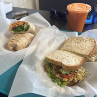 Lunch for this vegan couple! #Veganuary at Big Al's Healthy Foods in Tulsa