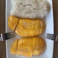 Mango sticky rice  at Thai Vegan III in Pacific Palisades