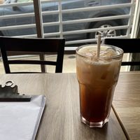 Vegan Thai iced tea   #Veganuary at Thai Vegan III in Pacific Palisades