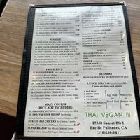   at Thai Vegan III in Pacific Palisades