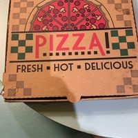 We didn’t order pizza what we got was so large it would only fit in a large pizza box at Vegan Community Kitchen in Apex