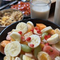 Soy milk muesli  at Monalisa in Varanasi