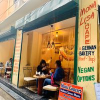 Outside  at Monalisa in Varanasi