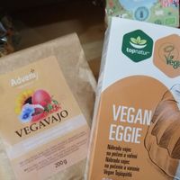 Vegan egg alternative at Sunflower in Ceske Budejovice