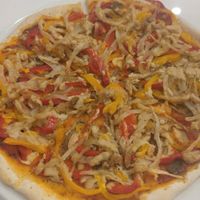 Yummy pizza at BamBoo Vegan in Nha Trang