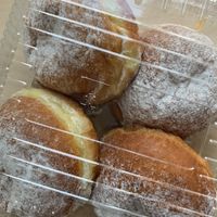 Vegan donuts at Radha Govinda in Ljubljana