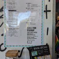 Plant based menu at Tropicaleo in Birmingham