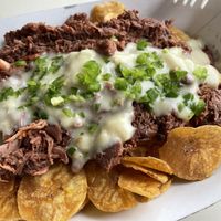 Vegan chips at Tropicaleo in Birmingham