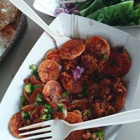 Plantain nachos with beyond meat at Tropicaleo in Birmingham