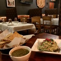 Guacamole and chips (vegan) at DeColores in Chicago