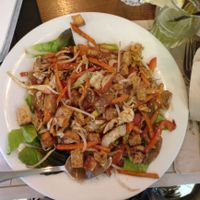 vegan stir fry, great dish at Little French in Afula