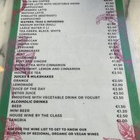 Menu   at Veg & Tal in Sines