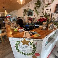 Sandra running the best show in town   at Veg & Tal in Sines