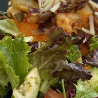 Wholesome sweet potato dish of the day deliciousness  at Veg & Tal in Sines