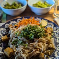 Pad thai with tofu at Teton Thai in Driggs