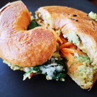 Avo and Veta Bagel at Charlie's Coffee Bar in Hilton