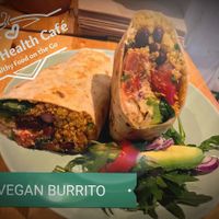 Vegan burritos  at Vital Health Cafe in Wicklow