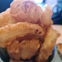 Onion rings at The Carringbush Hotel in Abbotsford
