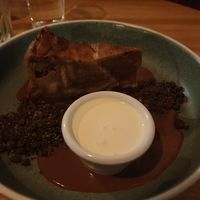 Tiramisu baked cheesecake  w/chocolate sauce $14.00 at The Carringbush Hotel in Abbotsford