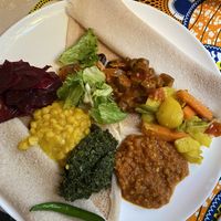 Vegan mixed vegetables platter  at Sebeta in Frankfurt